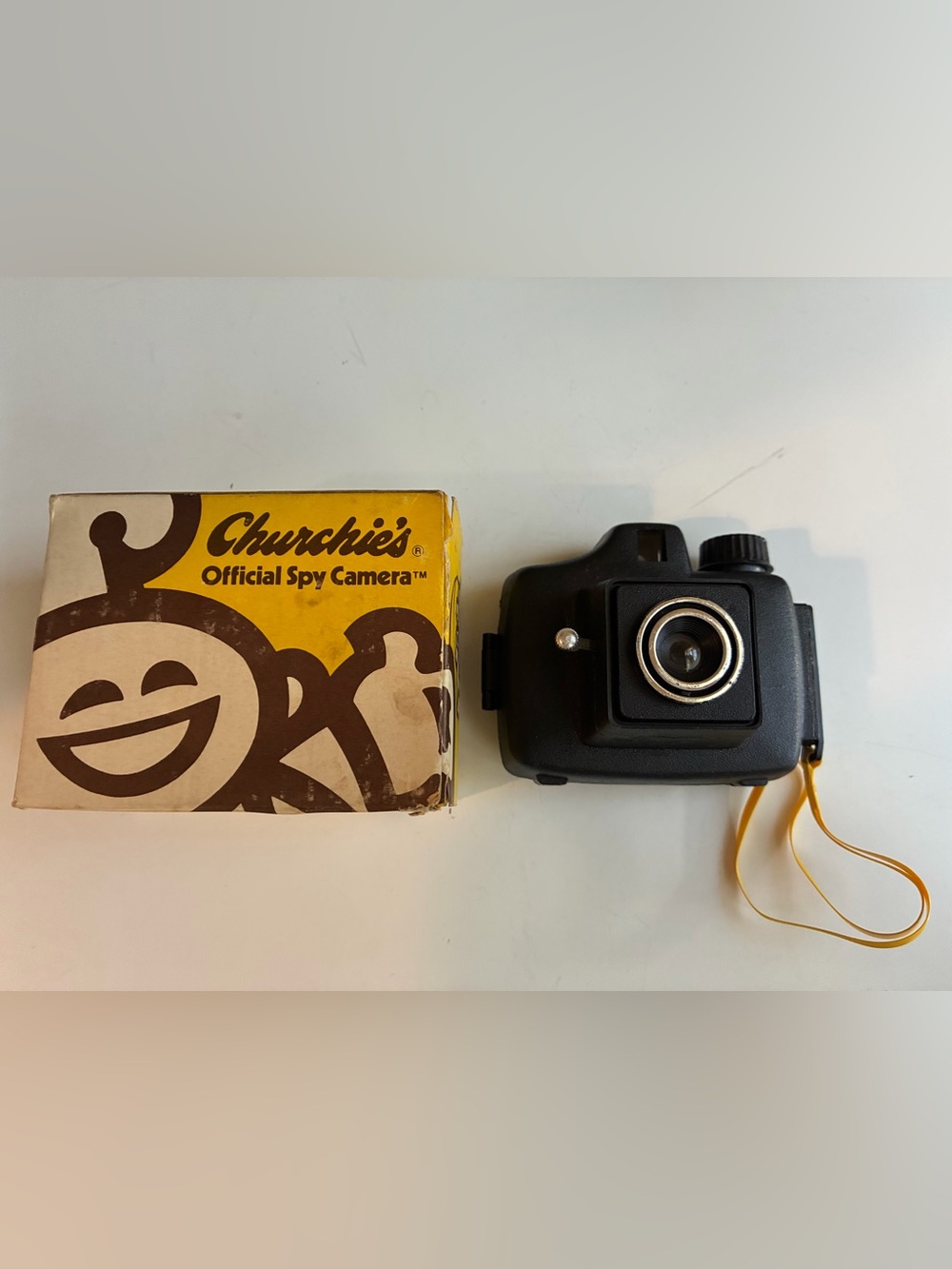 Vintage Churchie’s Official Toy Camera 127 Film Hong Kong w/ Original Box Rare